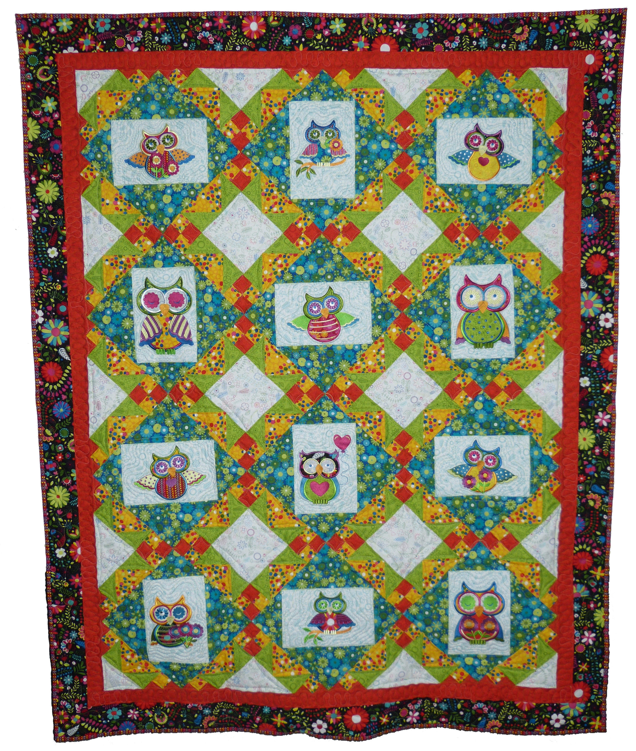 BL103 Embroidery Frames Quilt Pattern NOW in 2 sizes! - Beaquilter