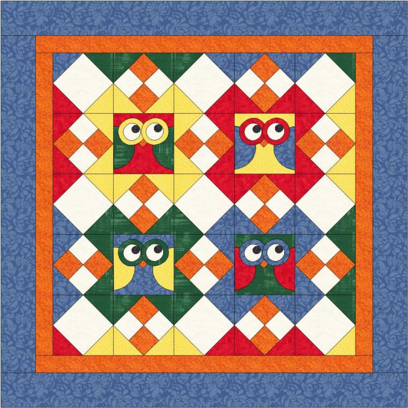 bl135-what-a-hoot-owl-quilt-applique-quilt-pattern-pdf-beaquilter