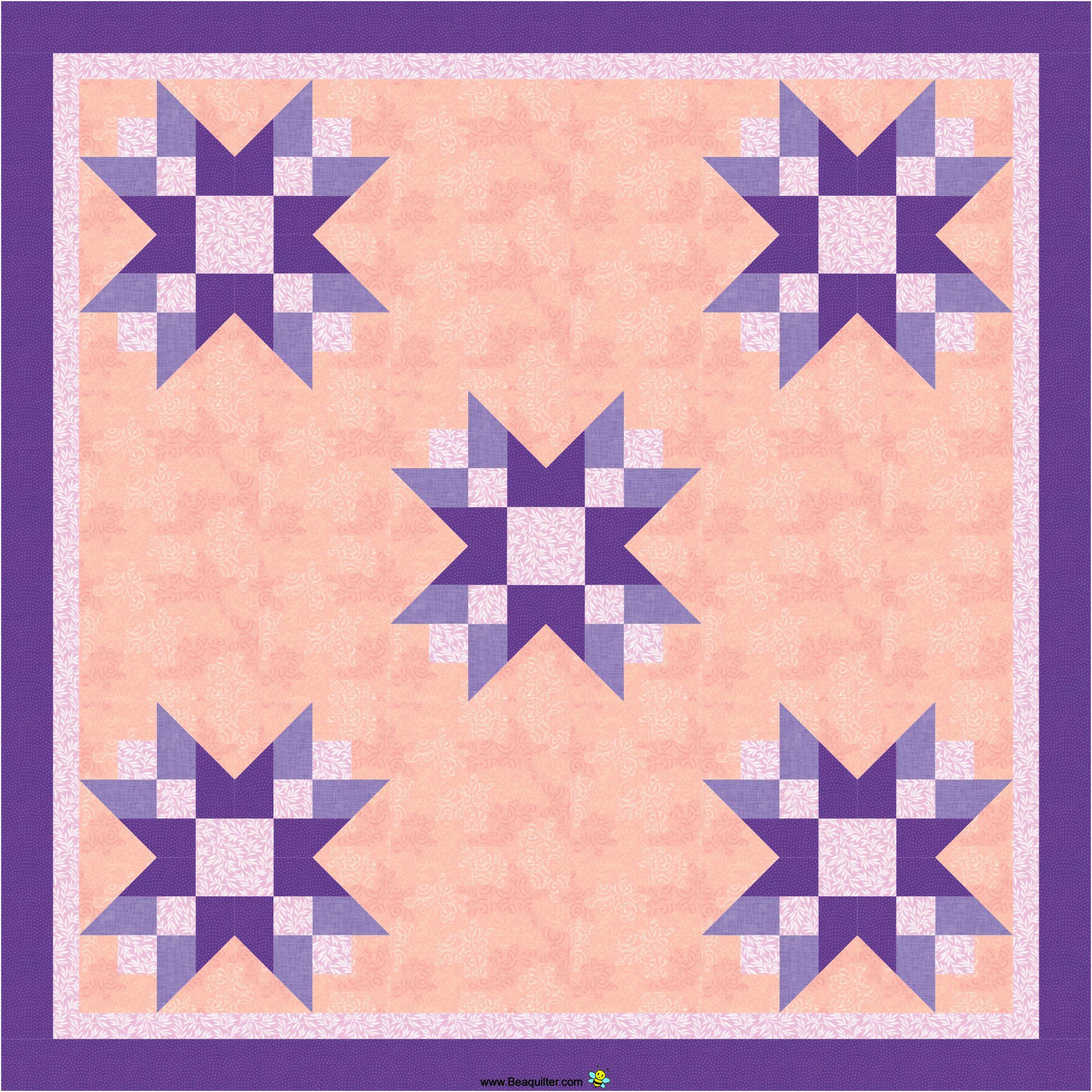 bl166-french-braid-stars-quilt-pattern-in-2-sizes-accuquilt-friendly-pattern-and-rotary-cutting