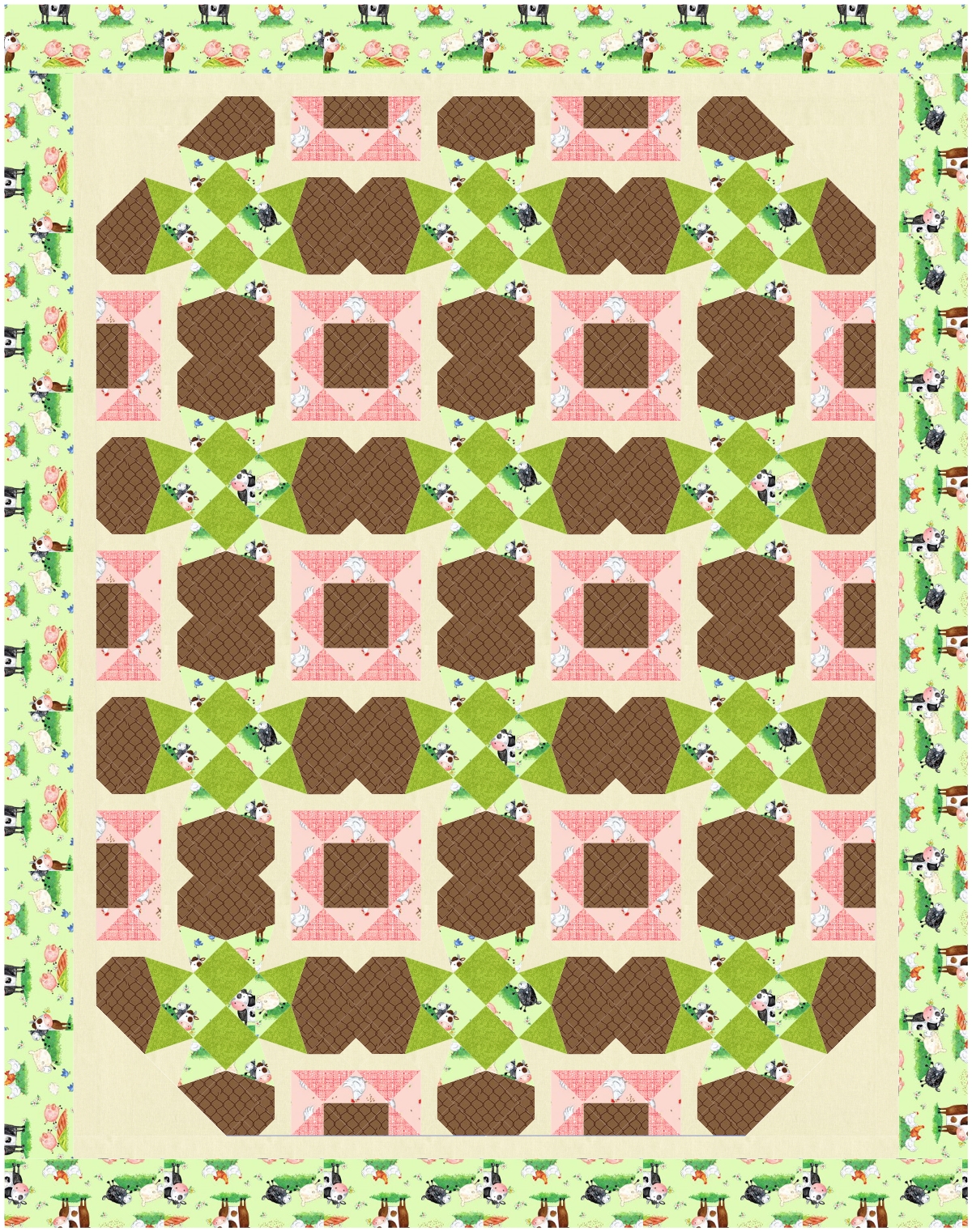 BL234 Bunny Slope Quilt Kit 2 Sizes Beaquilter